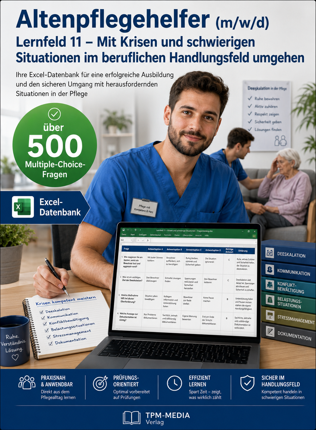 Altenpflegehelfer - Lernfeld 11 gewerbliche Excel-Fragenkatalog Datenbank (Sofort-Download)