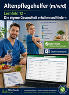Altenpflegehelfer - Lernfeld 12 gewerbliche Excel-Fragenkatalog Datenbank (Sofort-Download)