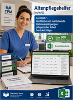 Altenpflegehelfer - Lernfeld 7 gewerbliche Excel-Fragenkatalog Datenbank (Sofort-Download)