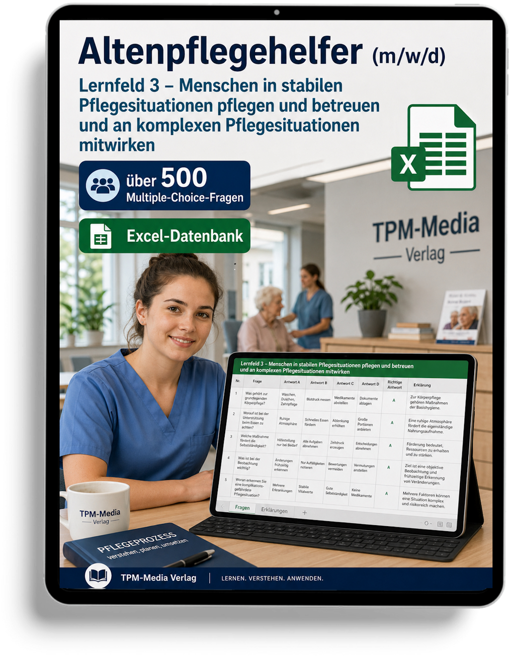 Altenpflegehelfer - Lernfeld 3 gewerbliche Excel-Fragenkatalog Datenbank (Sofort-Download)