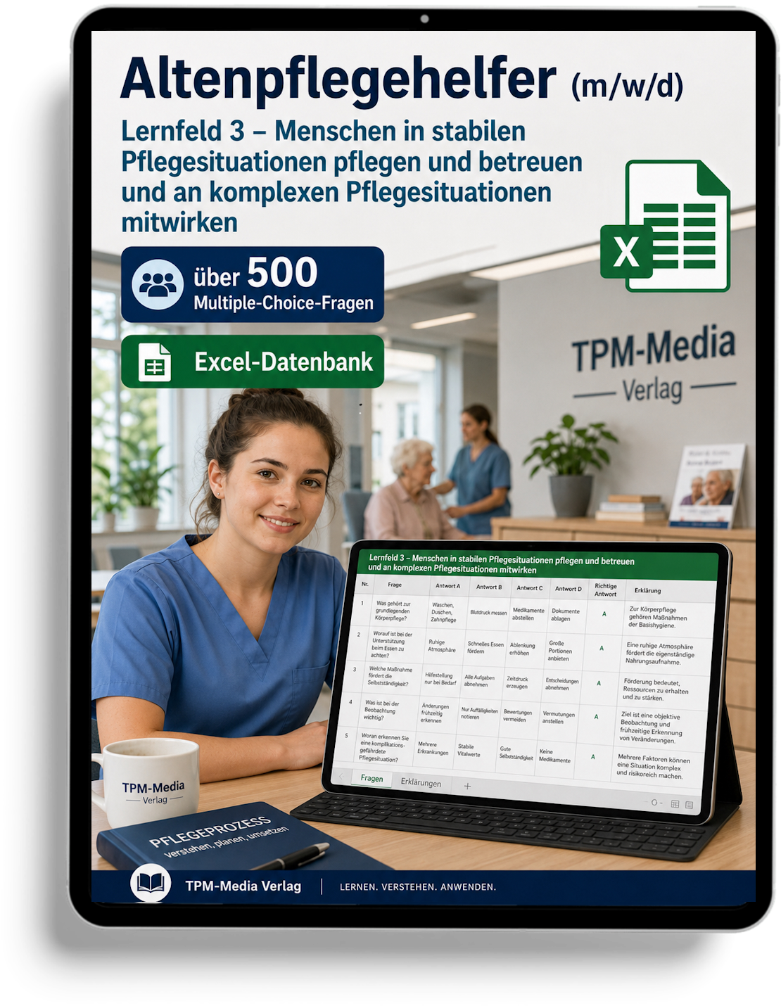Altenpflegehelfer - Lernfeld 3 gewerbliche Excel-Fragenkatalog Datenbank (Sofort-Download)