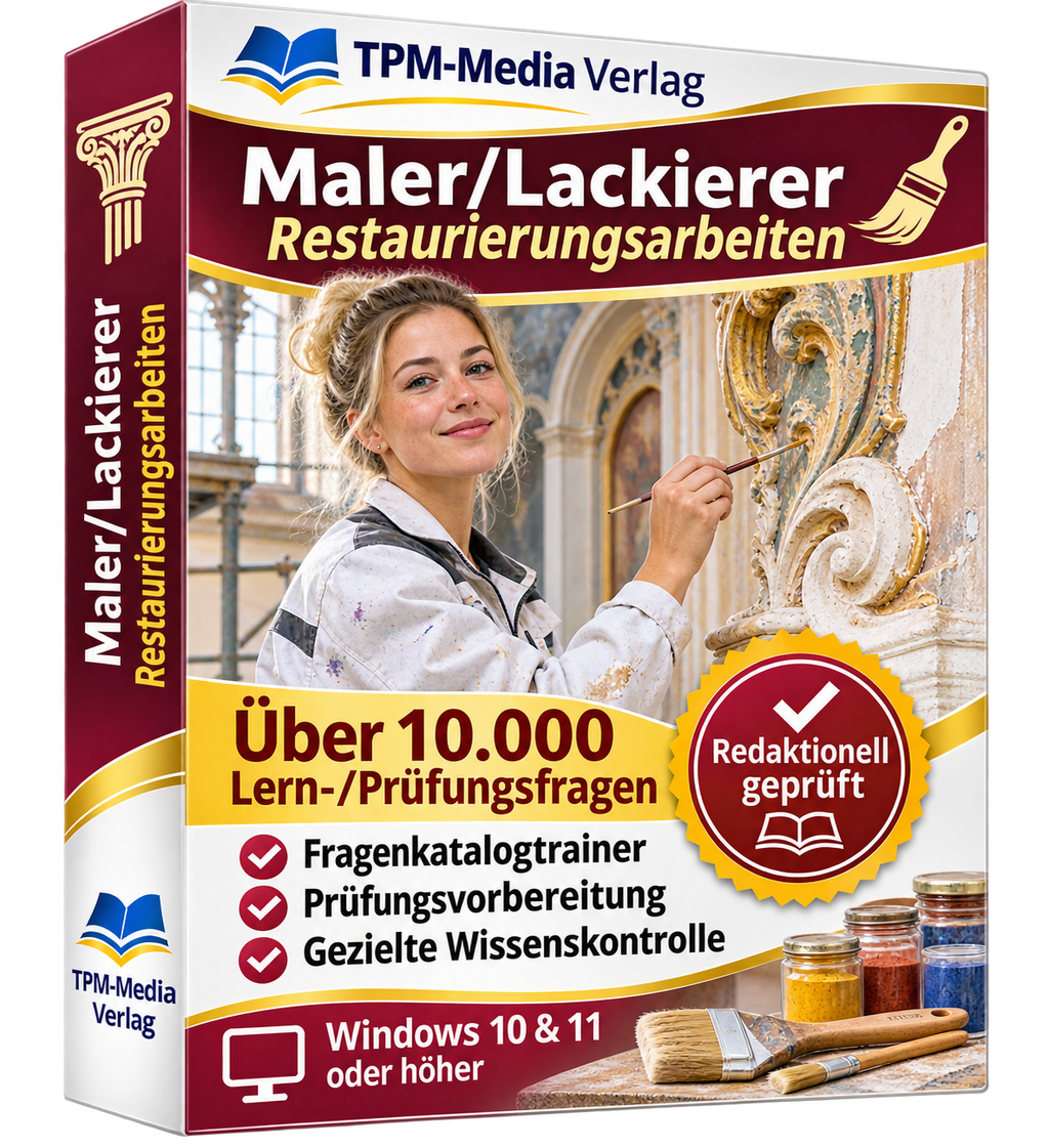 Maler/Lackierer Restaurierungsarbeiten Fragenkatalogtrainer Download (WIN)