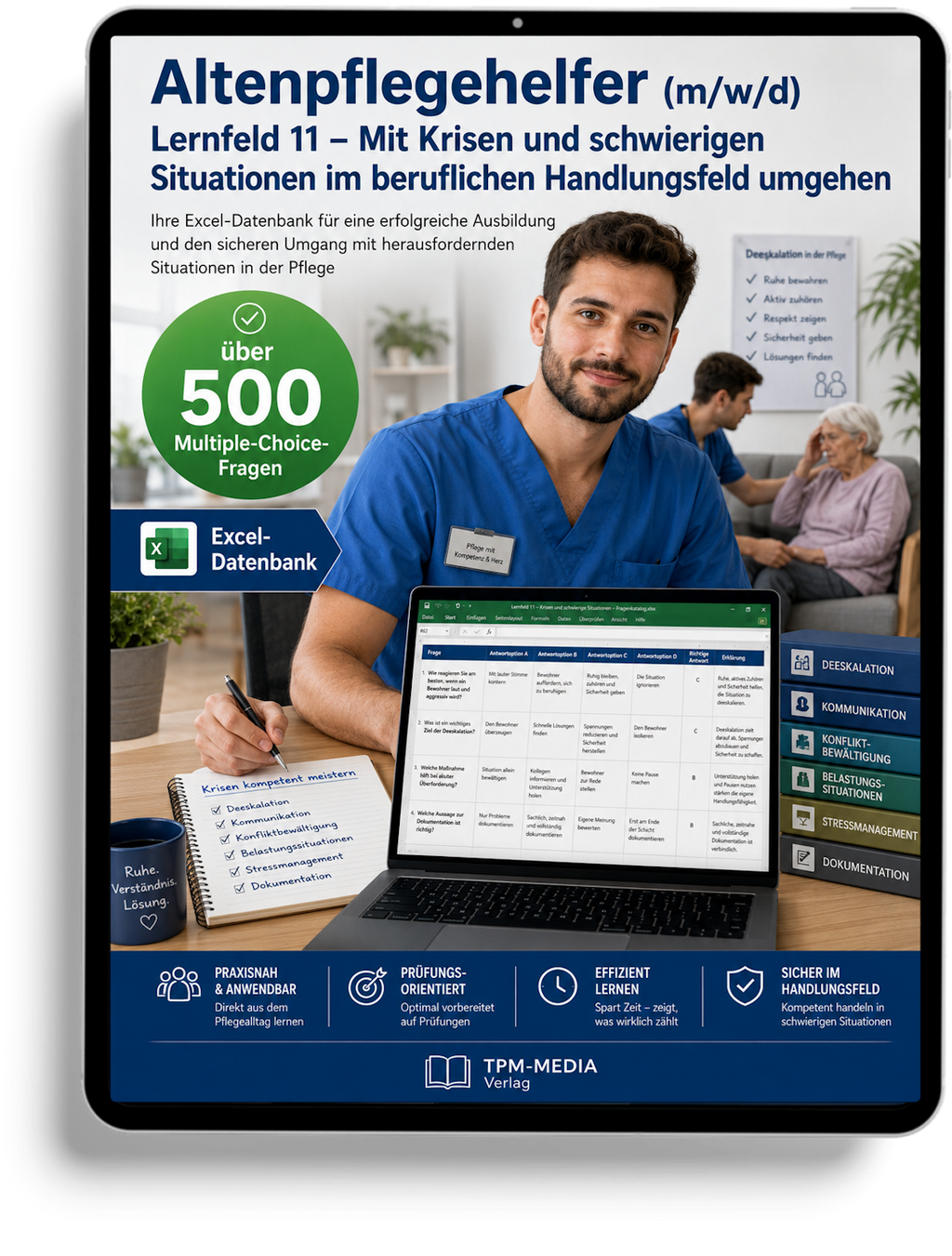 Altenpflegehelfer - Lernfeld 11 gewerbliche Excel-Fragenkatalog Datenbank (Sofort-Download)