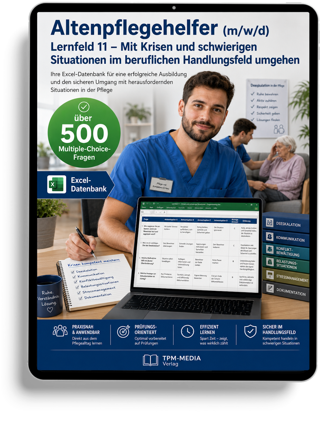 Altenpflegehelfer - Lernfeld 11 gewerbliche Excel-Fragenkatalog Datenbank (Sofort-Download)