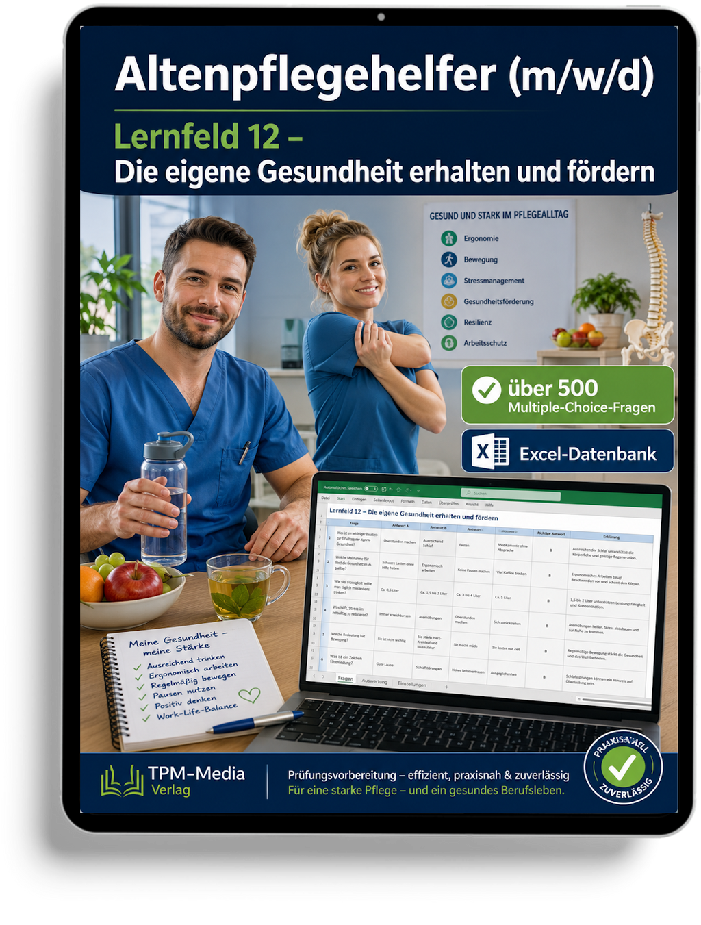 Altenpflegehelfer - Lernfeld 12 gewerbliche Excel-Fragenkatalog Datenbank (Sofort-Download)