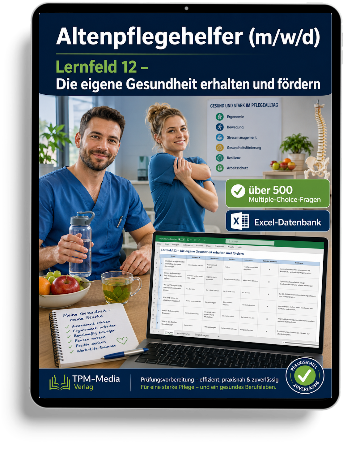 Altenpflegehelfer - Lernfeld 12 gewerbliche Excel-Fragenkatalog Datenbank (Sofort-Download)