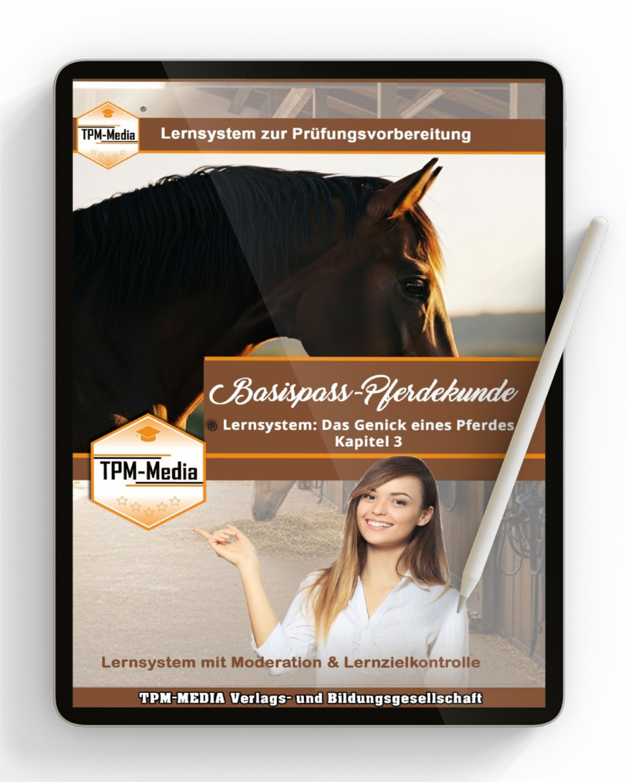 Lernsystem Pferdeführerschein Genick - Kapitel 3 Das Genick des Pferdes Lernsoftware Download für Windows - TPM-Media Verlag