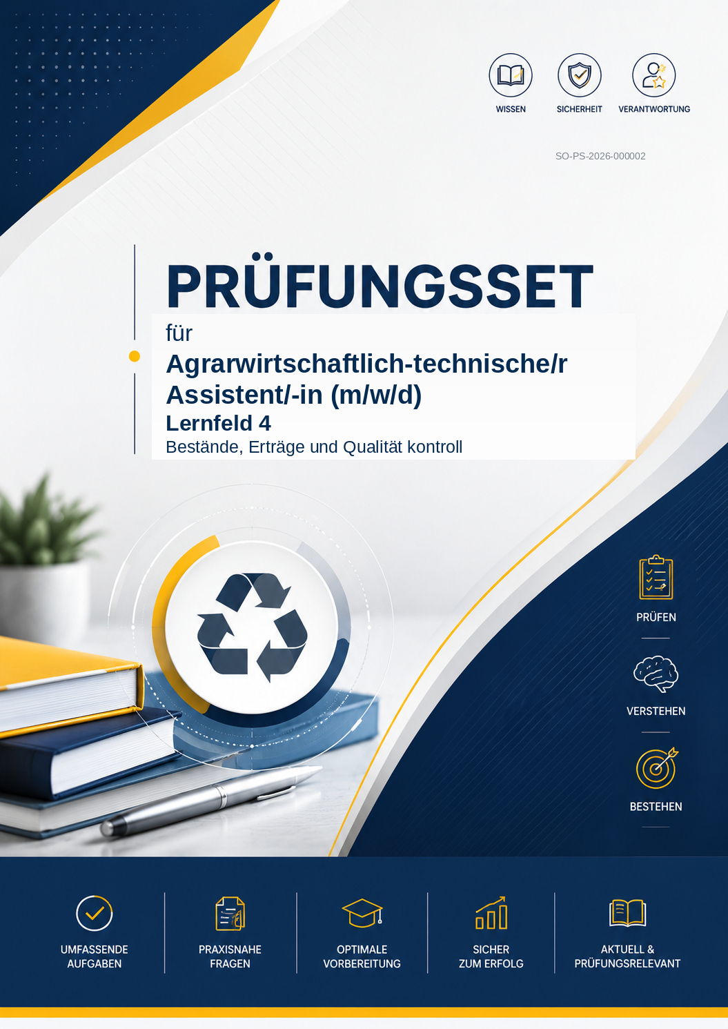 Prüfungsset Agrarwirtschaftlich-technische Assistent (m/w/d) – Lernfeld 4:  – 100 Multiple-Choice-Prüfungsfragen mit Lösungen als Sofort-Download