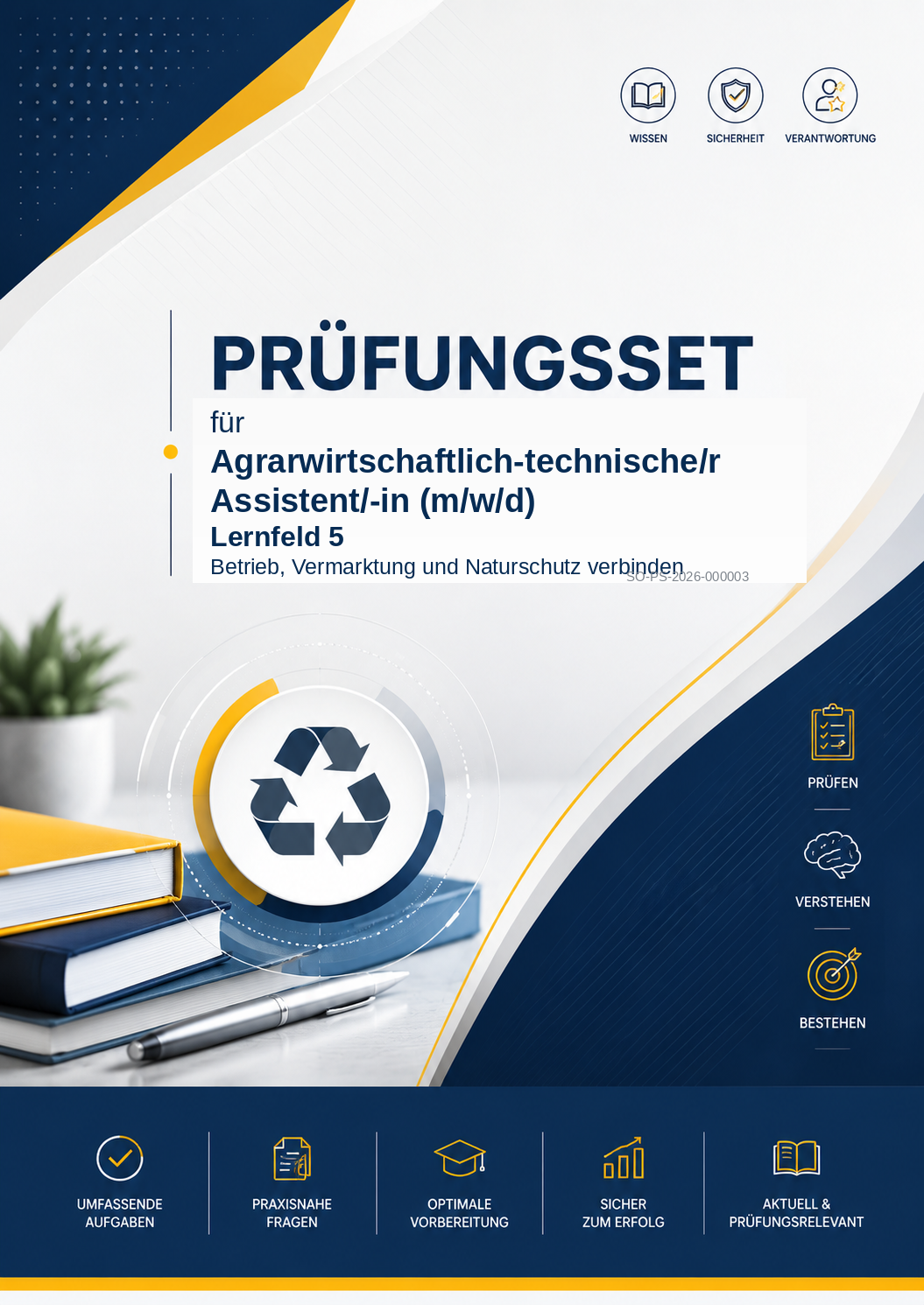 Prüfungsset Agrarwirtschaftlich-technische Assistent (m/w/d) – Lernfeld 5:  – 100 Multiple-Choice-Prüfungsfragen mit Lösungen als Sofort-Download (Kopie)
