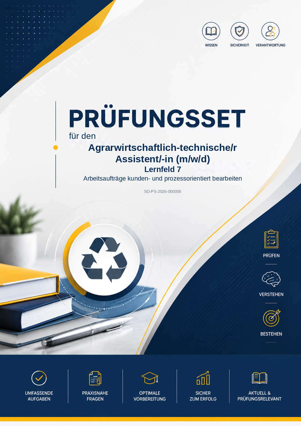 Prüfungsset Agrarwirtschaftlich-technische Assistent (m/w/d) – Lernfeld 7  – 100 Multiple-Choice-Prüfungsfragen mit Lösungen als Sofort-Download