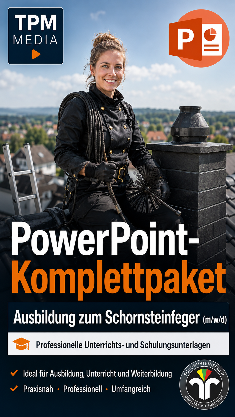 PowerPoint-Komplettpaket für die Ausbildung zum Schornsteinfeger (m/w/d) - TPM-Media Verlag