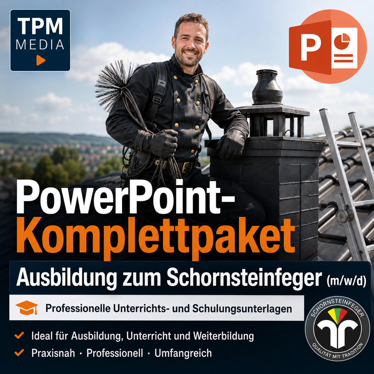 PowerPoint-Komplettpaket für die Ausbildung zum Schornsteinfeger (m/w/d) - TPM-Media Verlag
