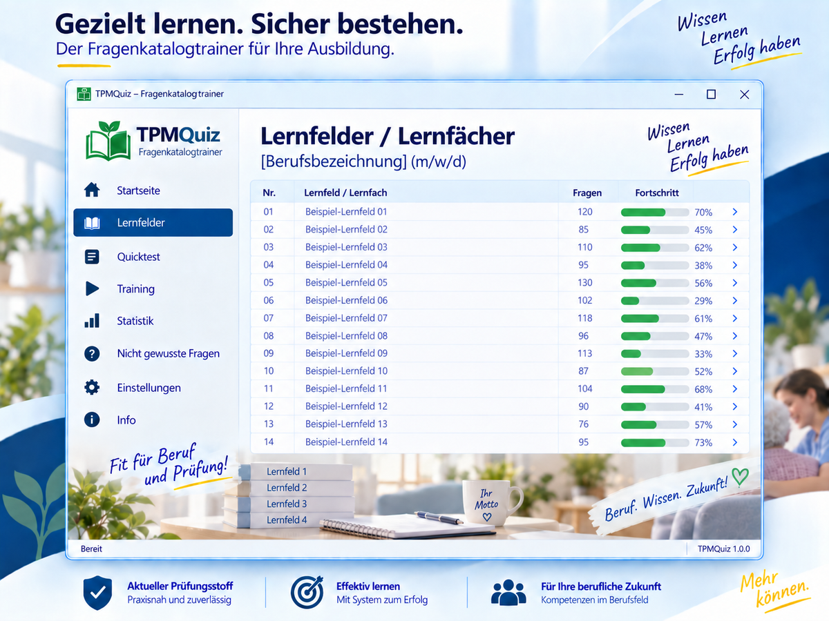 Fachkraft für Gastronomie - Fragenkatalogtrainer mit über 10.000 Lernfragen Download (WIN)