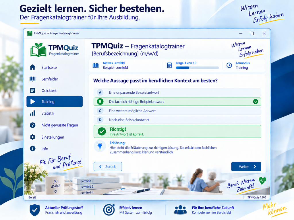 Fachkraft für Gastronomie - Fragenkatalogtrainer mit über 10.000 Lernfragen Download (WIN)