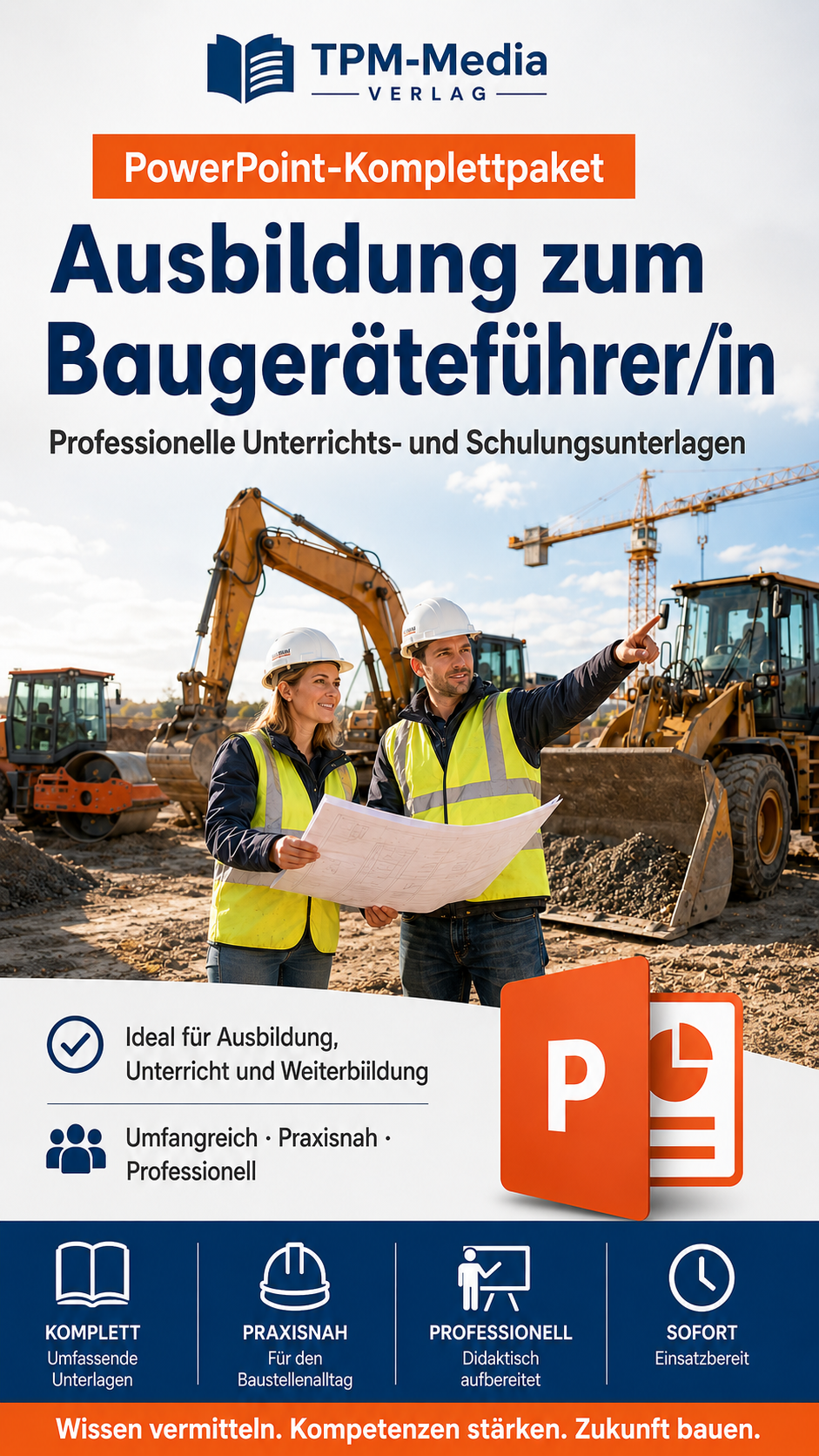 PowerPoint-Komplettpaket - Ausbildung zum Baugeräteführer/-in - TPM-Media Verlag