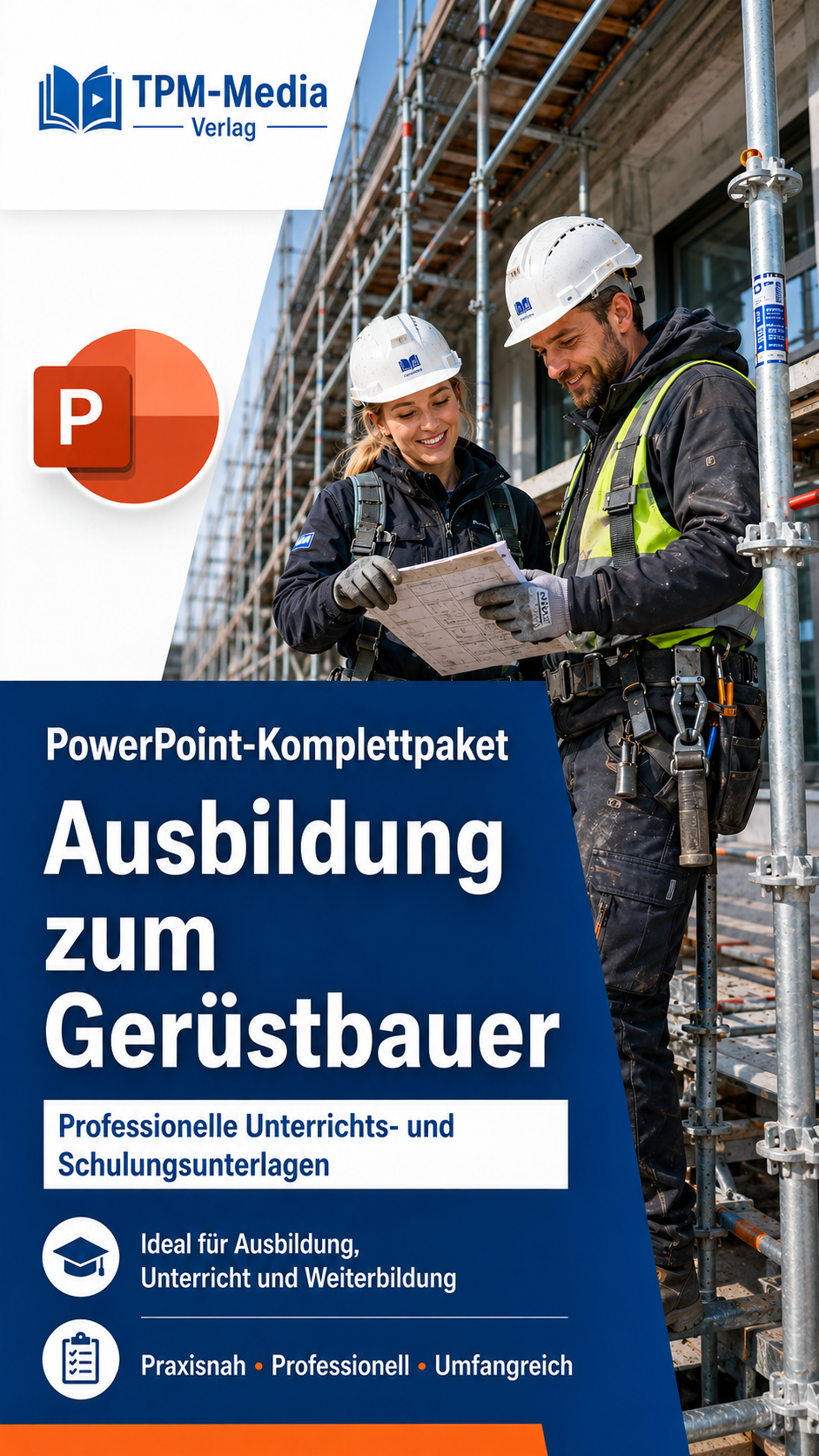 PowerPoint-Komplettpaket - Ausbildung zum Gerüstbauer (m/w/d) - TPM-Media Verlag