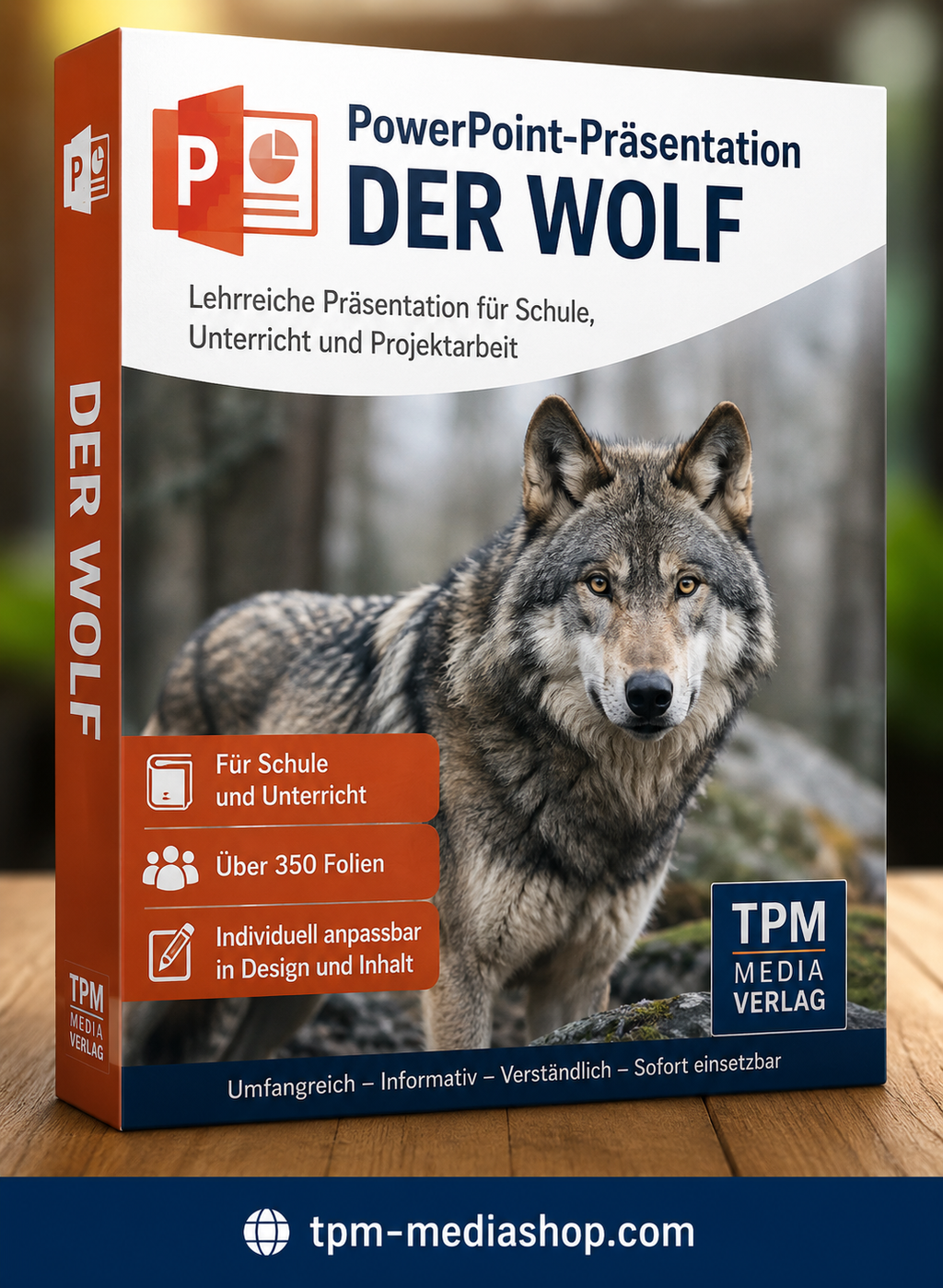 Der Wolf PowerPoint Präsentation Schule - Download-Version für den Schuleinsatz