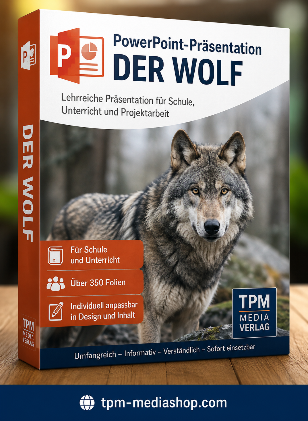 Der Wolf PowerPoint Präsentation Schule - Download-Version für den Schuleinsatz