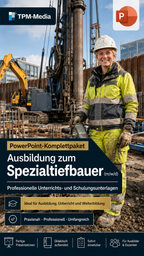 PowerPoint-Komplettpaket für die Ausbildung zum Spezialtiefbauer (m/w/d) - TPM-Media Verlag