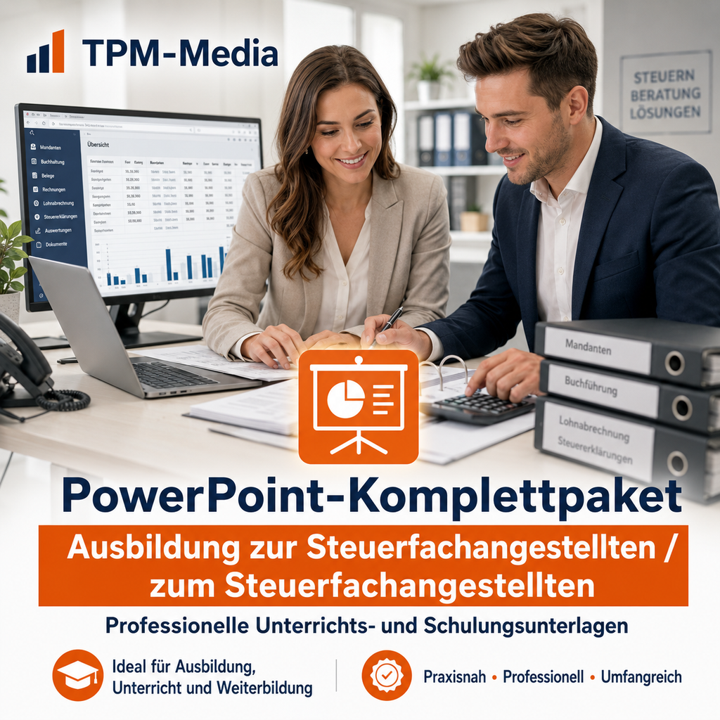 PowerPoint-Komplettpaket für die Ausbildung zur Steuerfachangestellten/-r - TPM-Media Verlag