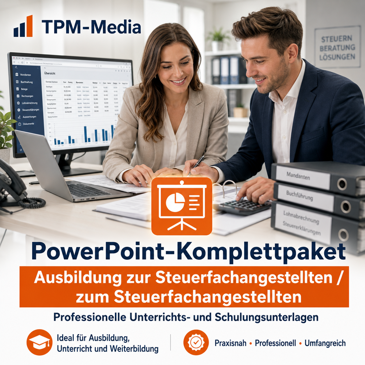 PowerPoint-Komplettpaket für die Ausbildung zur Steuerfachangestellten/-r - TPM-Media Verlag