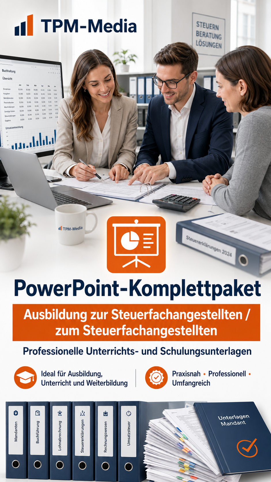 PowerPoint-Komplettpaket für die Ausbildung zur Steuerfachangestellten/-r - TPM-Media Verlag