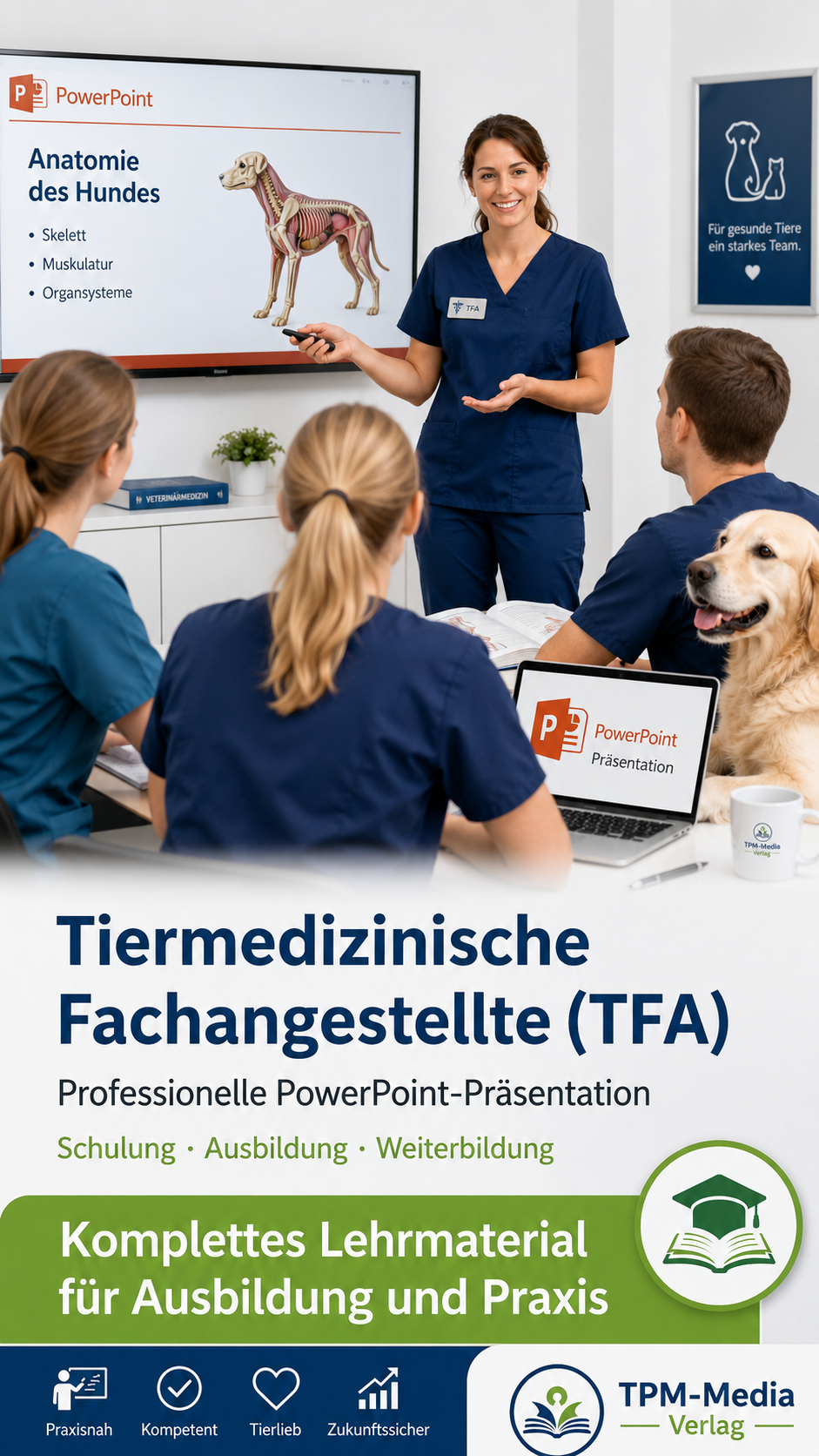 PowerPoint-Komplettpaket für die Ausbildung zum Tiermedizinische Fachangestellte (r) - TPM-Media Verlag