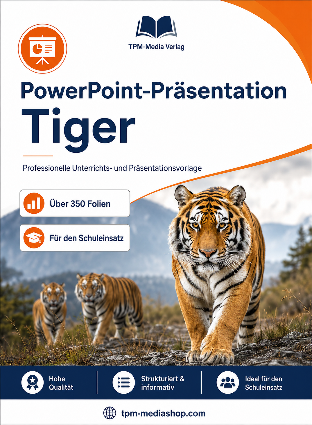 Tiger PowerPoint Präsentation Schule - Download-Version für den Schuleinsatz