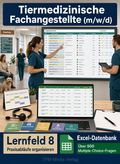 Tiermedizinischer Fachangestellte - Lernfeld 8 gewerbliche Excel-Fragenkatalog Datenbank (Sofort-Download)