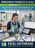 Tiermedizinischer Fachangestellte - Lernfeld 3 gewerbliche Excel-Fragenkatalog Datenbank (Sofort-Download)