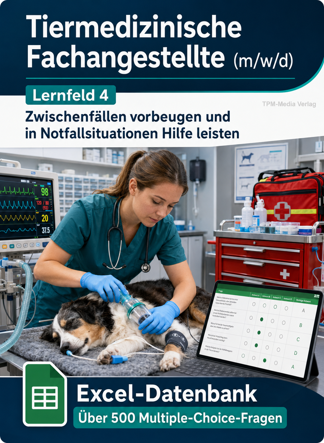 Tiermedizinischer Fachangestellte - Lernfeld 4 gewerbliche Excel-Fragenkatalog Datenbank (Sofort-Download)