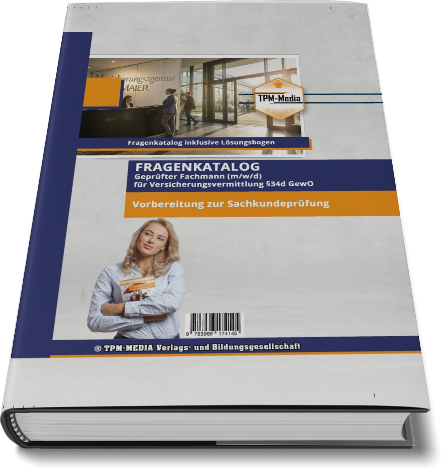Geprüfter Fachmann (m/w/d) für Versicherungsvermittlung §34d GewO (Buch-Printversion) - TPM-Media Verlag