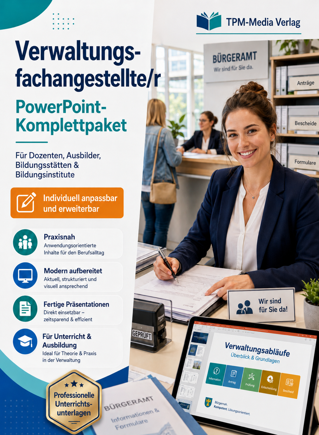 PowerPoint-Komplettpaket für die Ausbildung zur Verwaltungsfachangestellte/r