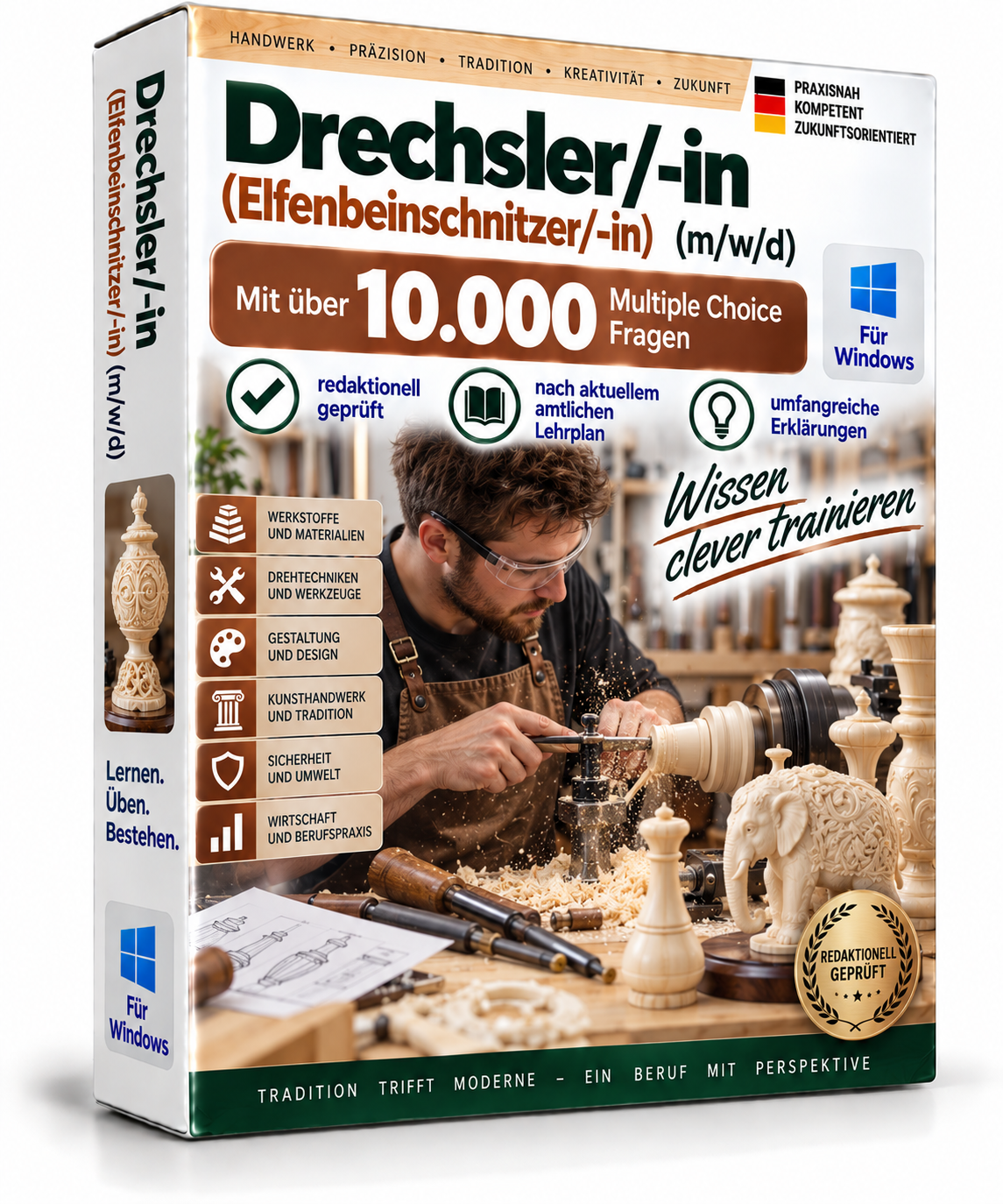 Drechsler/-in (Elfenbeinschnitzer/-in) (m/w/d) - Fragenkatalogtrainer - Download – Produktbild 2