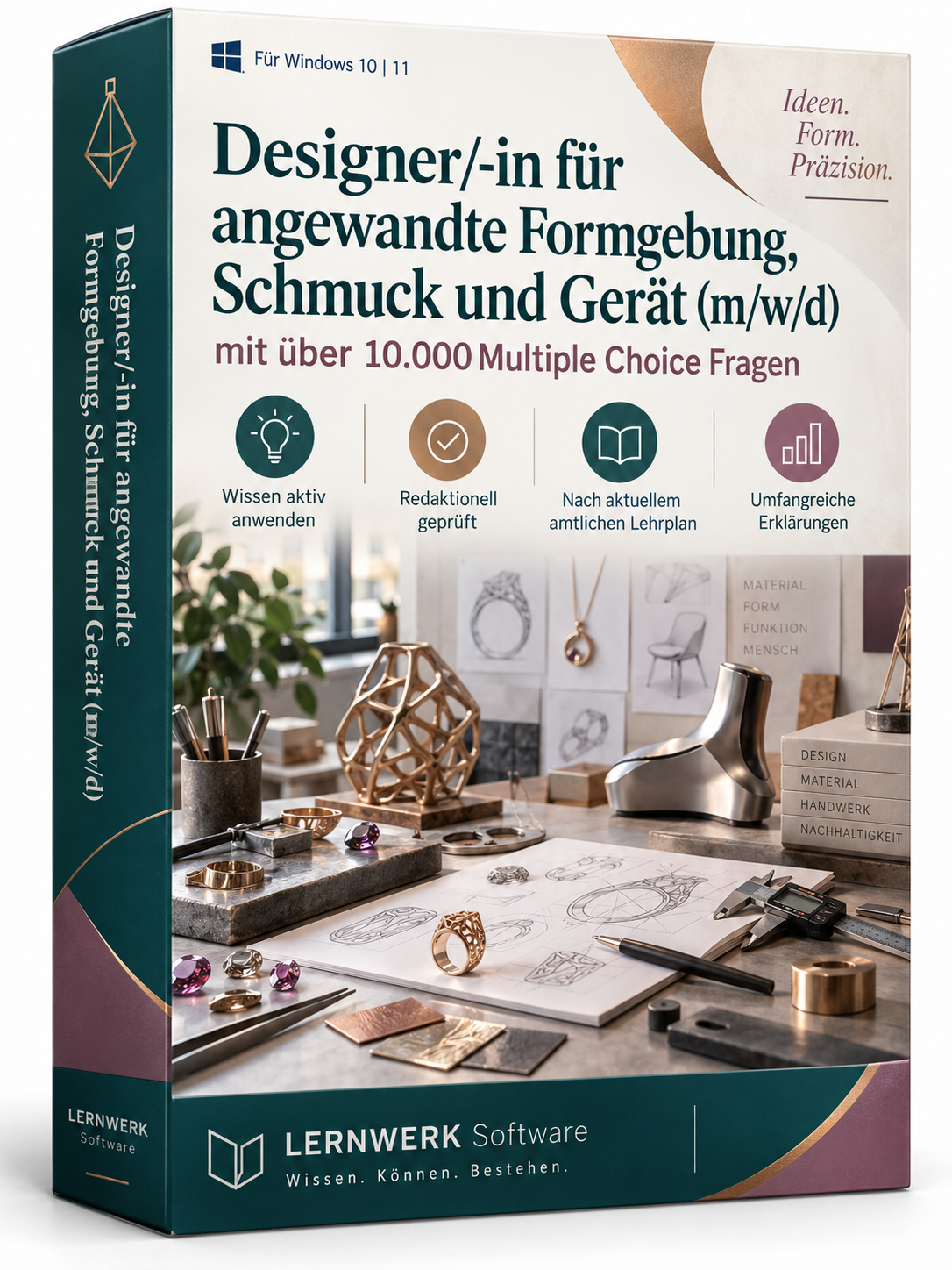 Designer/-in für angewandte Formgebung, Schmuck und Gerät-Fragenkatalogtrainer – Produktbild 2