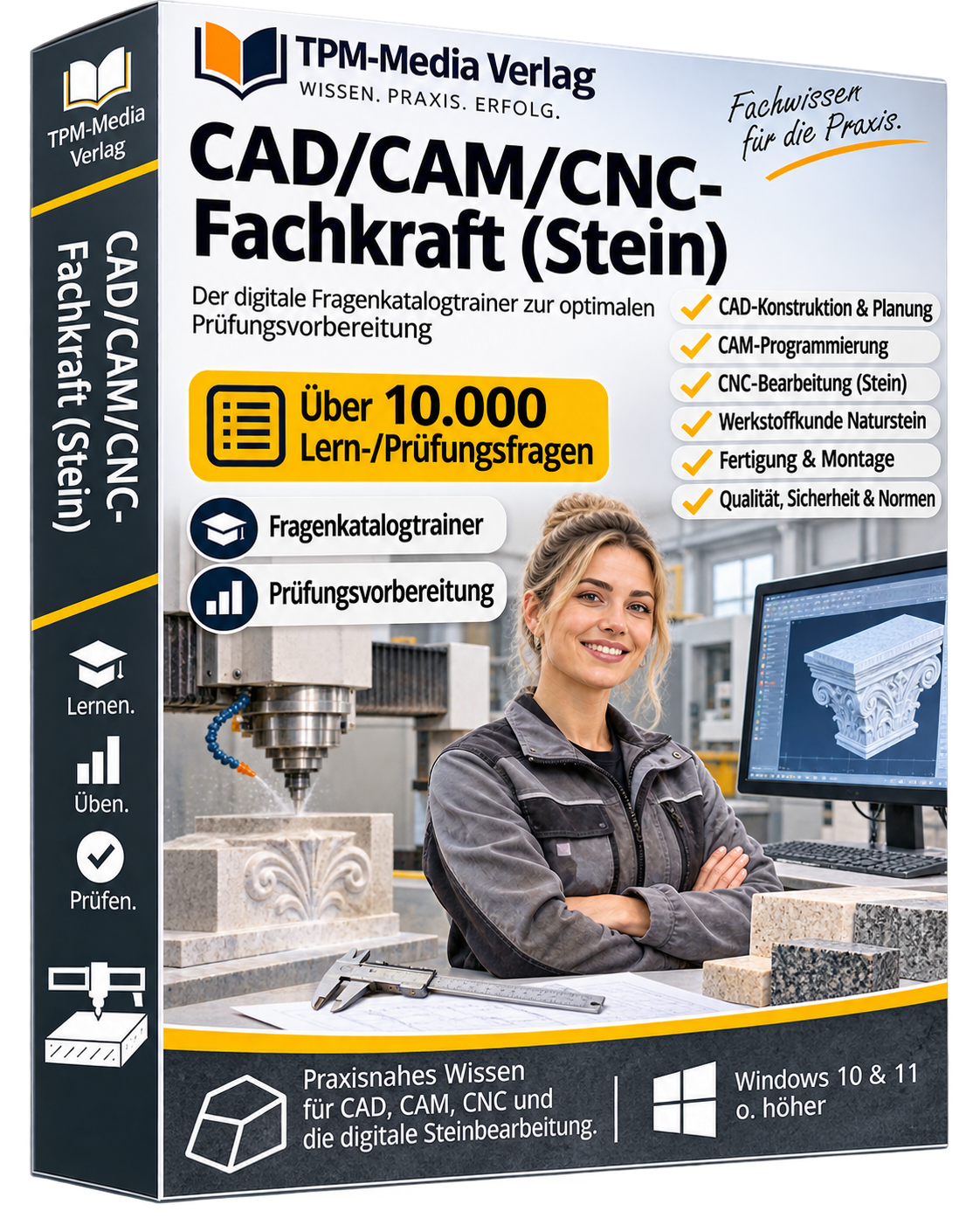 CAD/CAM/CNC-Fachkraft (Stein) Fragenkatalogtrainer Download (WIN) – Produktbild 2