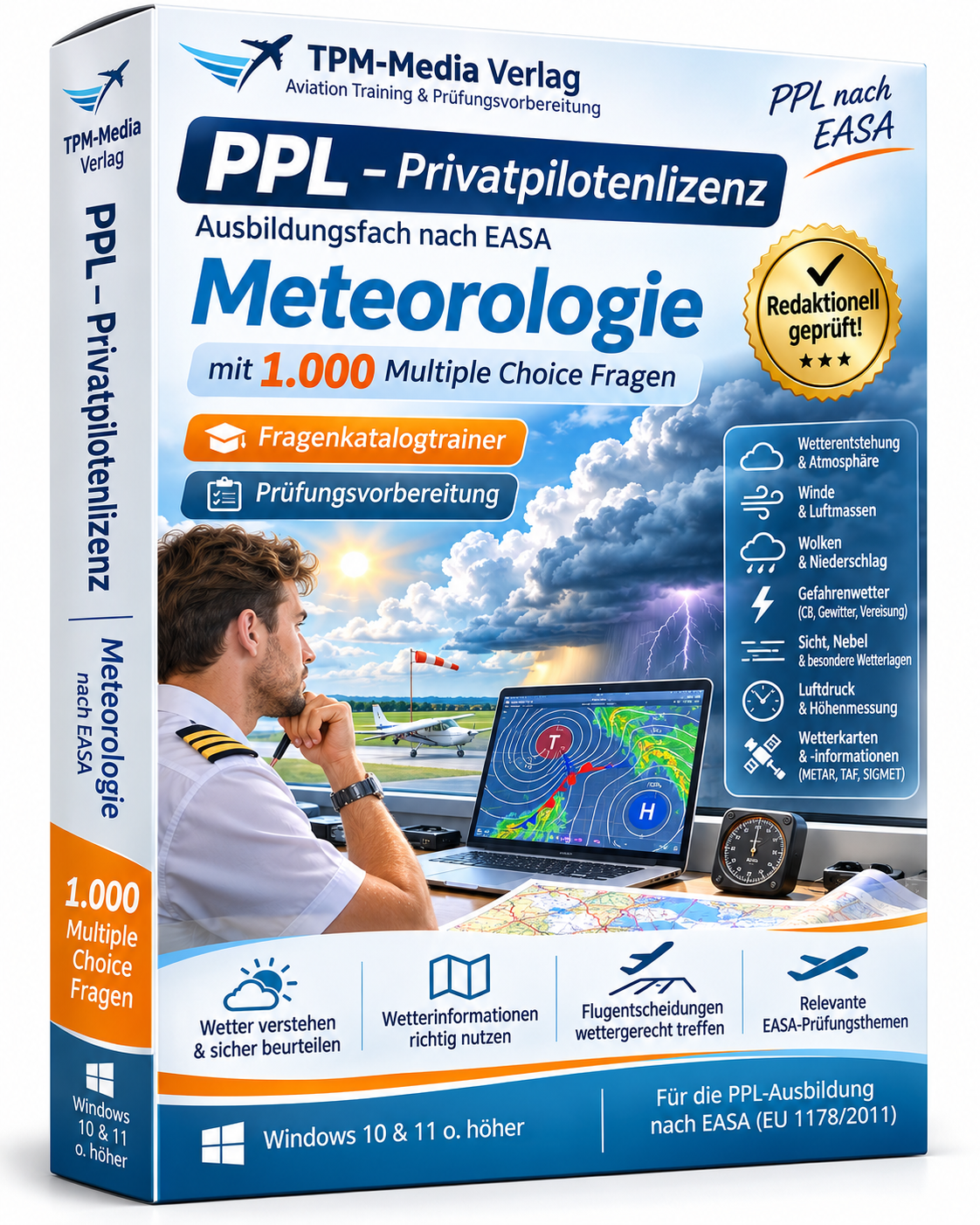 PPL-Privatpilotenlizenz -Meteorologie- Fragenkatalogtrainer Download (WIN) – Produktbild 2