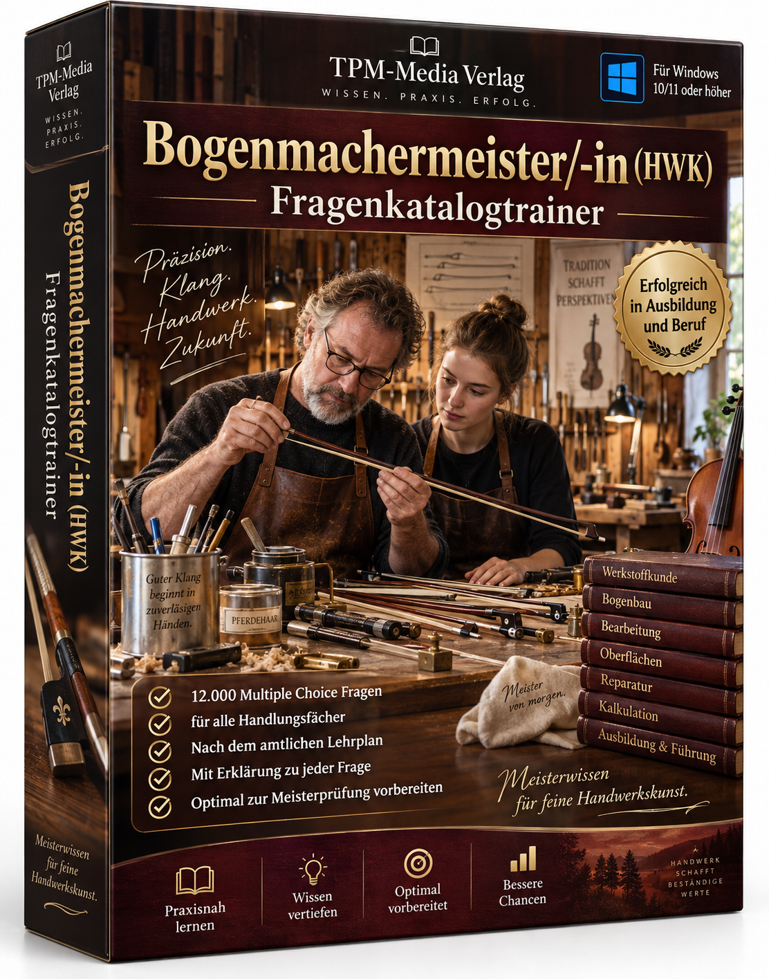 Bogenmachermeister HWK Fragenkatalogtrainer 12.000 Lernfragen Download (WIN) – Produktbild 2