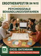 Ergotherapeut - Handlungsfeld 19 gewerbliche Excel-Fragenkatalog Datenbank (Sofort-Download)