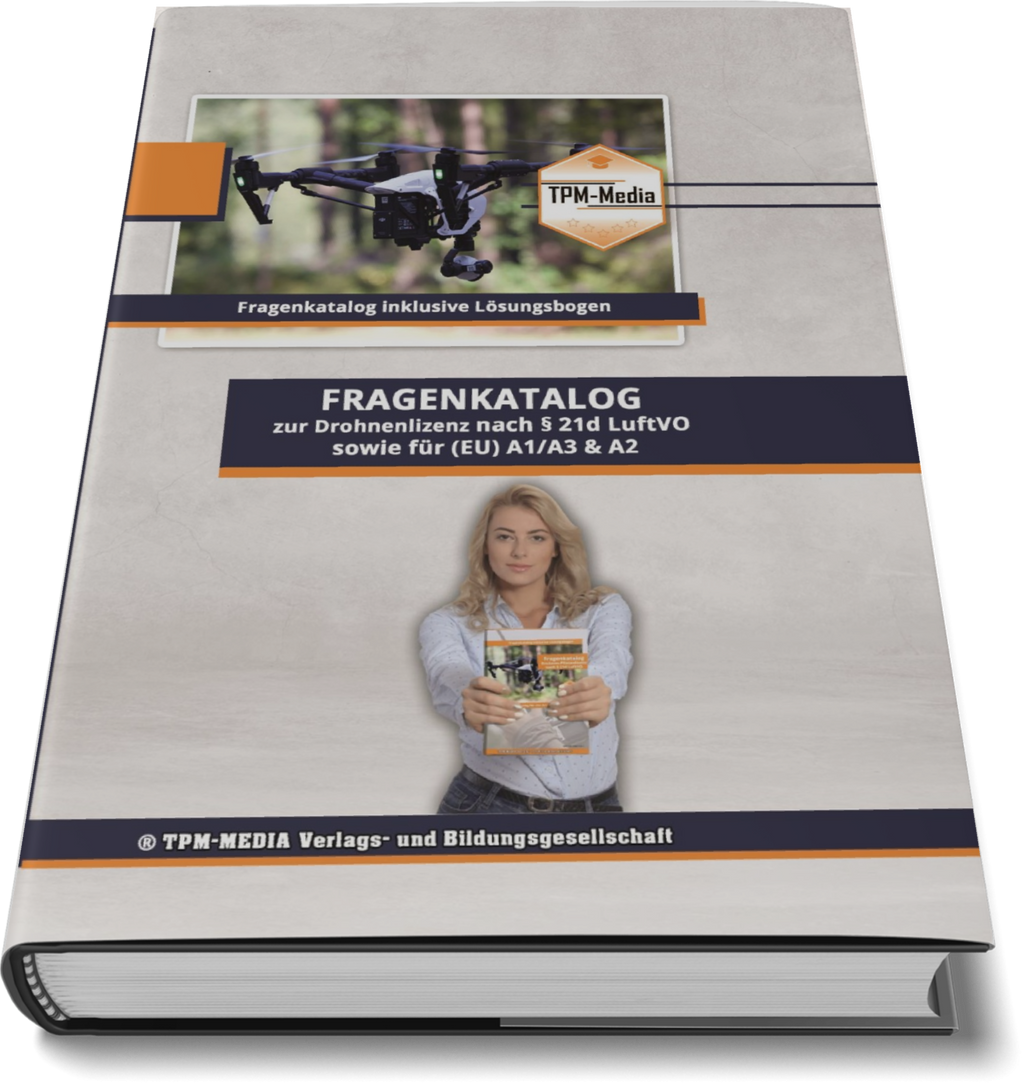 Fragenkatalog Drohnenlizenz PRO mit über 2000 Prüfungsfragen auch für A1/A2/A3 (Printversion/Buch)