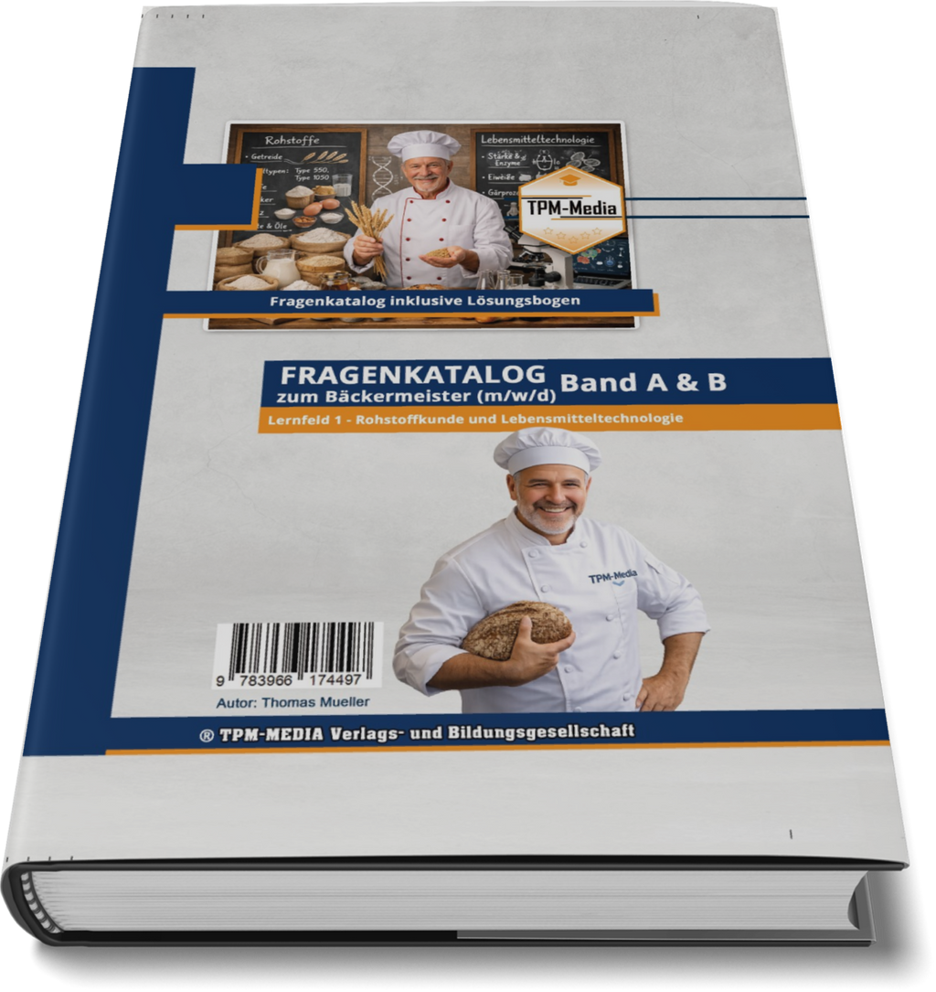 Bäckermeister Rohstoffkunde Buch - Lernfeld 1 Lebensmitteltechnologie Printversion - TPM-Media Verlag