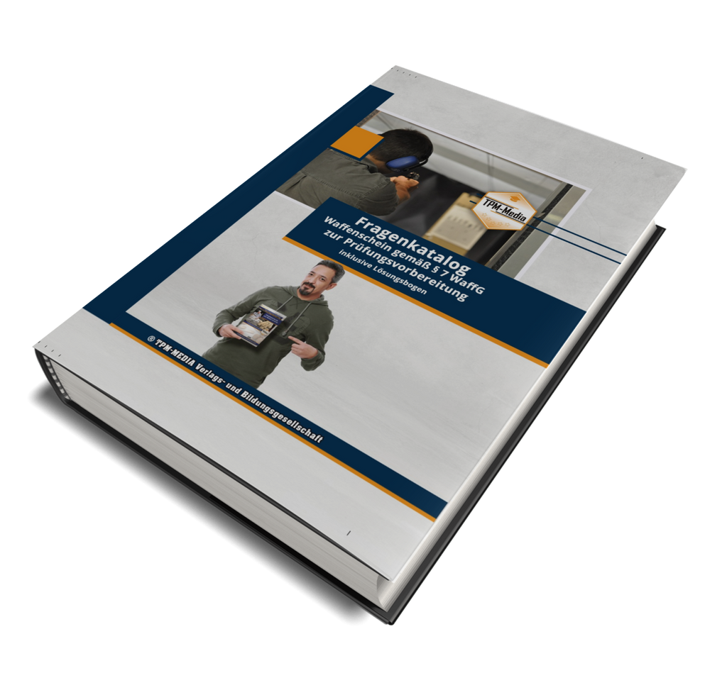 Waffenschein nach §7 WaffG Fragenkatalog mit über 2000 Lern-/Prüfungsfragen (Buch/Printversion): incl. Lösungsbogen zur Prüfungsvorbereitung - TPM-Media Verlag