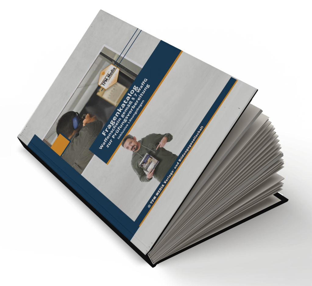 Waffenschein nach §7 WaffG Fragenkatalog mit über 2000 Lern-/Prüfungsfragen (Buch/Printversion): incl. Lösungsbogen zur Prüfungsvorbereitung - TPM-Media Verlag