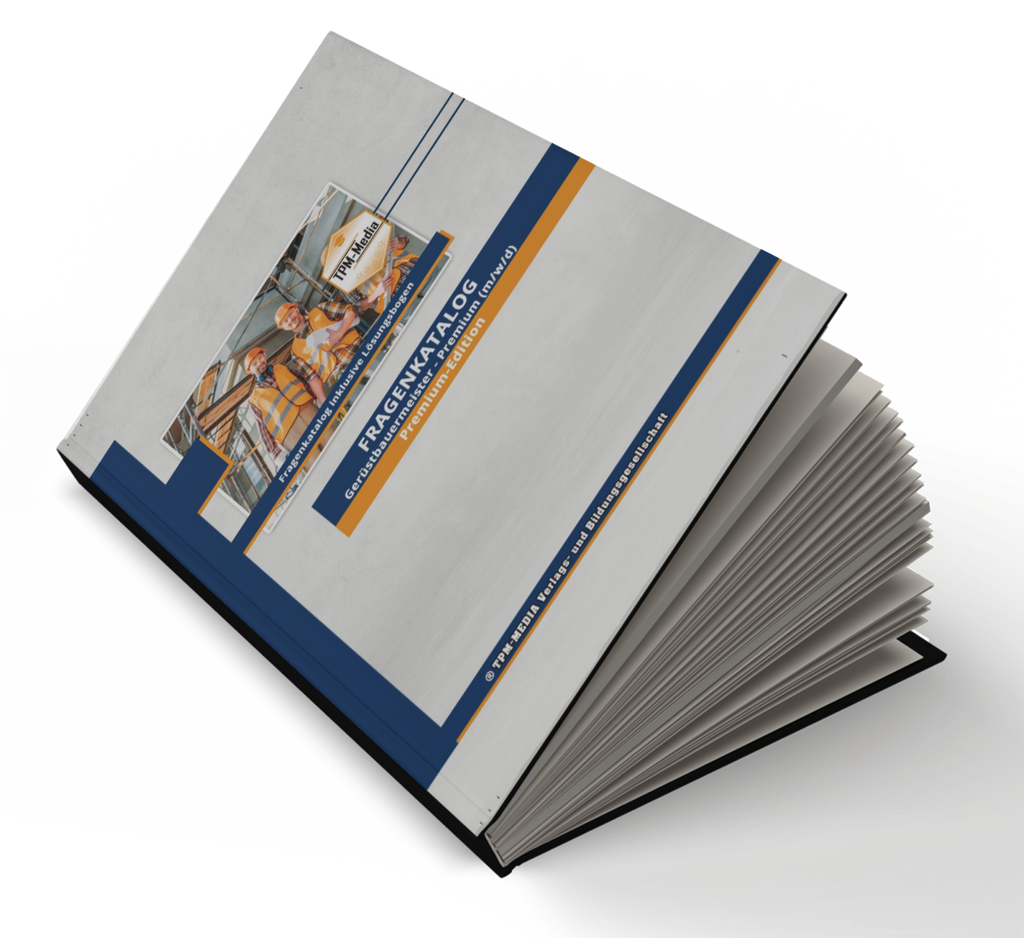 Premium-Ausgabe des Fragenkatalogs für den Gerüstbauermeister mit über 8000 Lern & Prüfungsfragen & Lösungsbogen