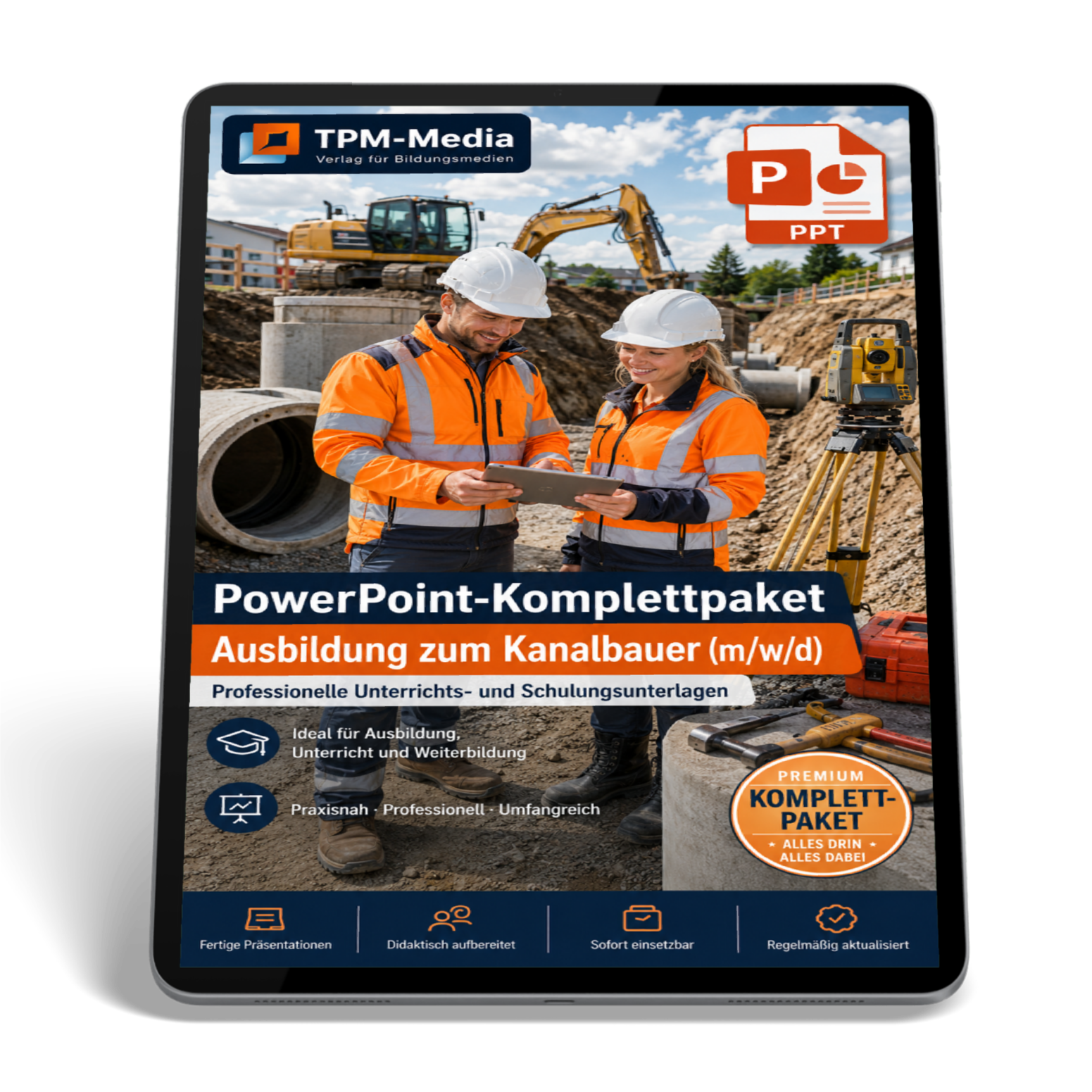 PowerPoint-Komplettpaket - Ausbildung zum Kanalbauer (m/w/d) - TPM-Media Verlag
