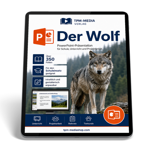 Der Wolf PowerPoint Präsentation Schule - Download-Version für den Schuleinsatz