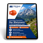 Watzmann im Berchtesgadener Land and PowerPoint Präsentation für den Schuleinsatz - Download-Version