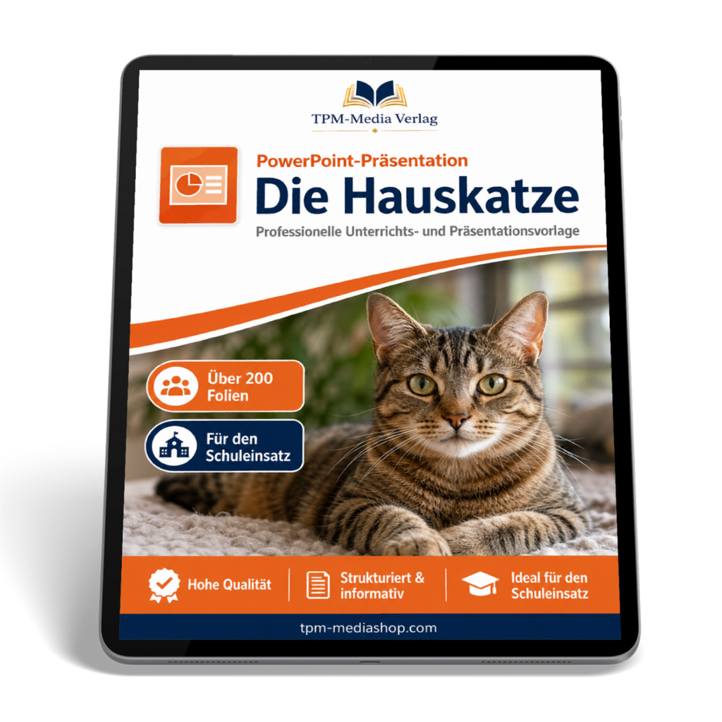 Hauskatze Präsentation Schule - PowerPoint Präsentation für den Schuleinsatz zum Download