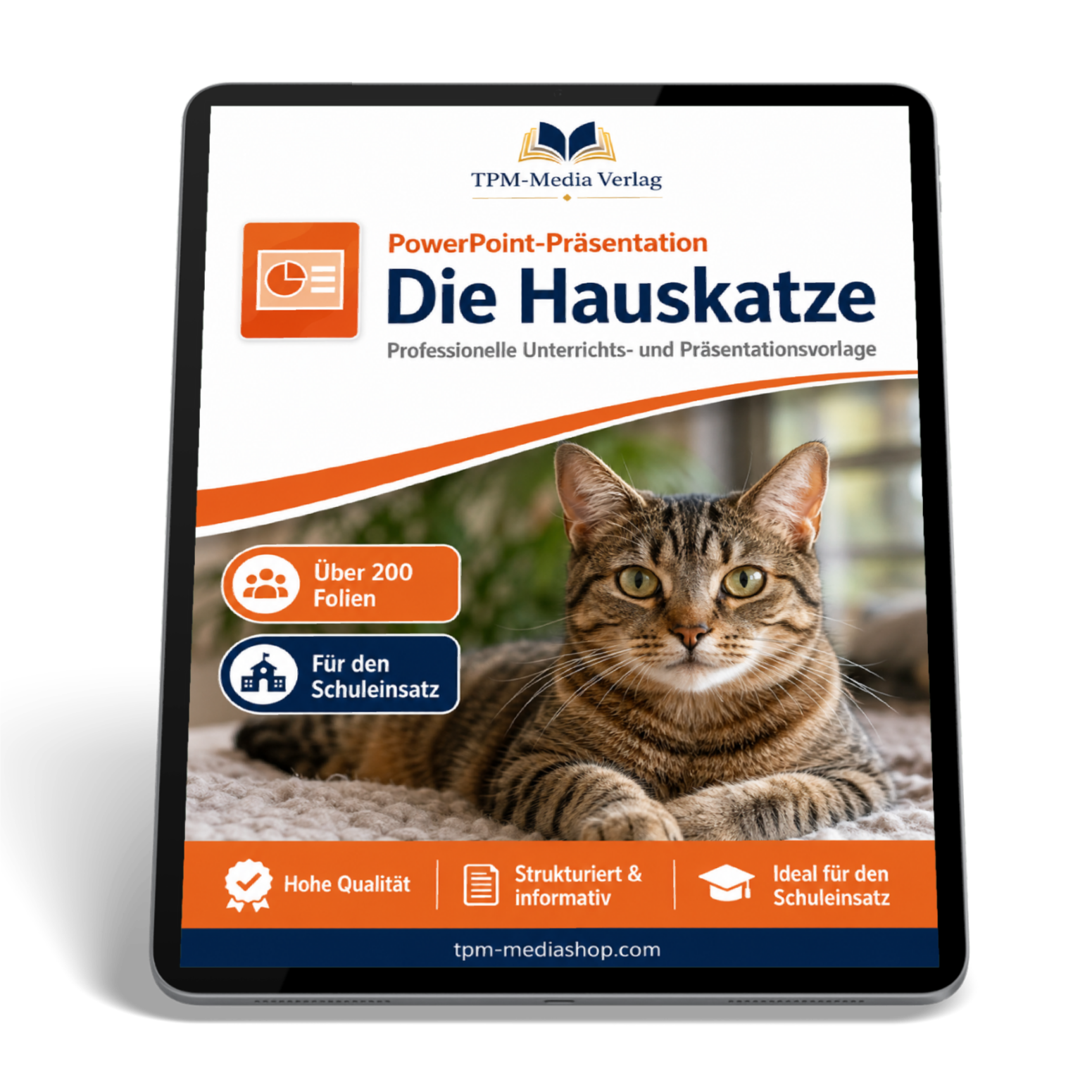 Hauskatze Präsentation Schule - PowerPoint Präsentation für den Schuleinsatz zum Download
