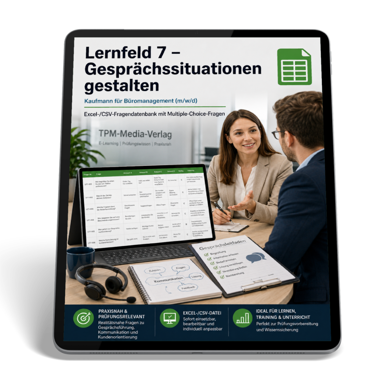 Kaufmann für Büromanagement - Lernfeld 7 gewerbliche Excel-Fragenkatalog Datenbank (Sofort-Download)